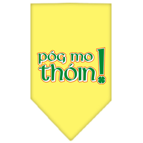 Pog Mo Thoin Screen Print Bandana Yellow Large